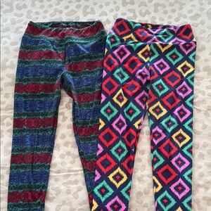 Lularoe Colorful Patterned Leggings Bundle